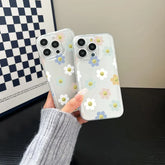 Colorful Flowers Clear iPhone Case